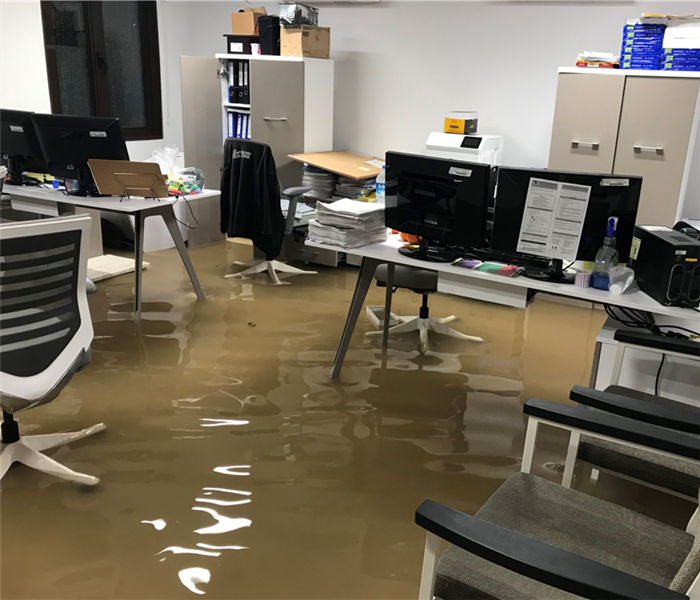 blackwater flooded office space