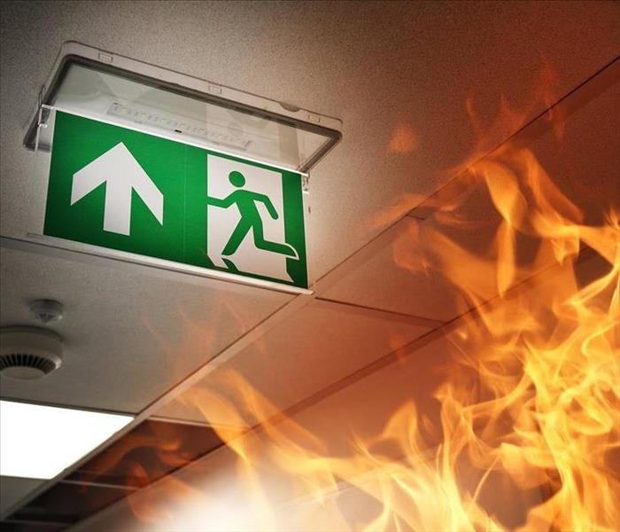 sign used in fire evacuation plan